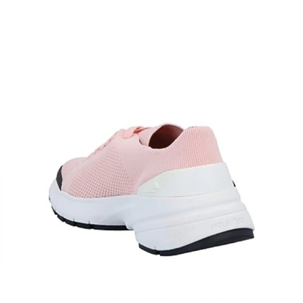 Men’s Neil Barrett Knit Bolt Lace-Up Sneakers in Pink Size 45